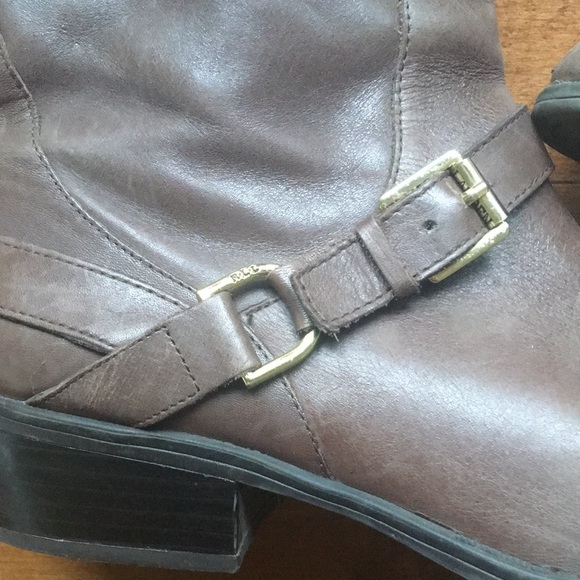 Ralph Lauren Brown Leather Tall Boot Size 7 - Picture 2 of 5